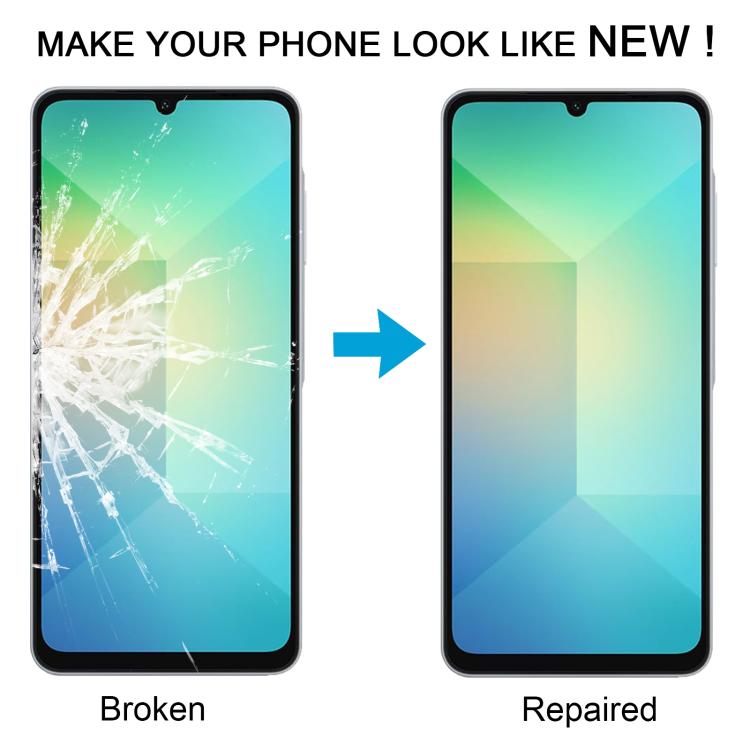 For Samsung Galaxy A06 5G SM-A066B 10pcs Front Screen Outer Glass Lens with OCA Optically Clear Adhesive - Outer Glass Lens by buy2fix | Online Shopping UK | buy2fix
