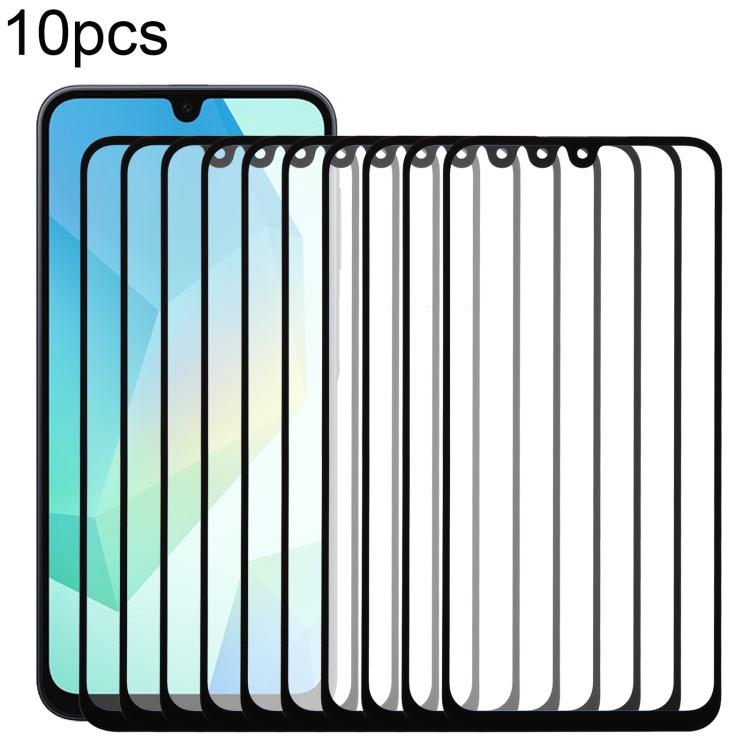 For Samsung Galaxy A16 5G SM-A166B 10pcs Front Screen Outer Glass Lens with OCA Optically Clear Adhesive - Outer Glass Lens by buy2fix | Online Shopping UK | buy2fix