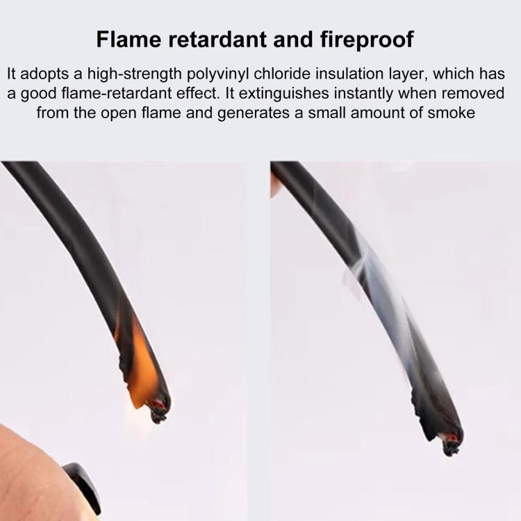 12V-24V 2 in 1 Car Cigarette Lighter Extension Cable with Switch, Length:0.2m(Black) - Cigar Socket by buy2fix | Online Shopping UK | buy2fix