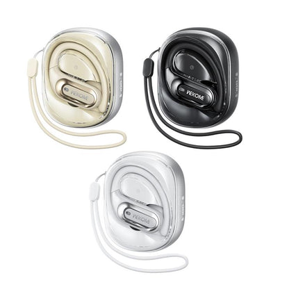WK Beluga S18 Jungle Series Star Ring In-Ear OWS Clip-on Wireless Earbuds(Black) - TWS Earphone by WK | Online Shopping UK | buy2fix