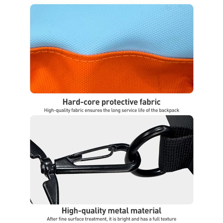 For Nintendo Switch 2 iPlay HBS-2838 Multi-function Portable Crossbody Storage Bag(Blue Orange) - Bags by iplay | Online Shopping UK | buy2fix