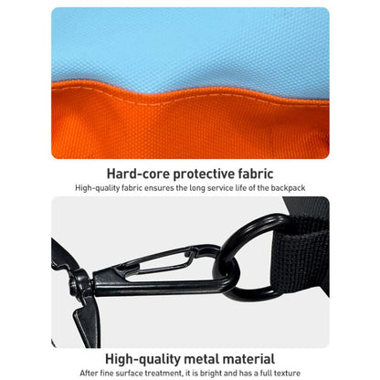 For Nintendo Switch 2 iPlay HBS-2838 Multi-function Portable Crossbody Storage Bag(Blue Orange) - Bags by iplay | Online Shopping UK | buy2fix