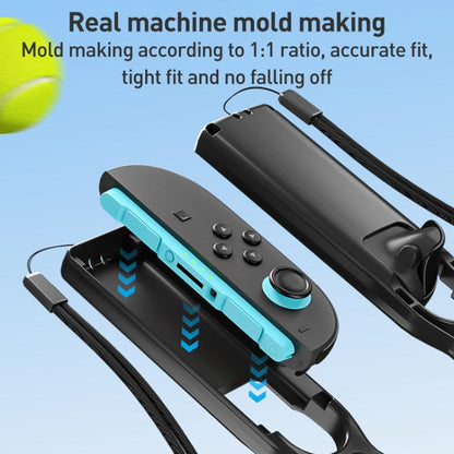 For Nintendo Switch 2 Joy-Con 1pair iPlay HBS-2839 Left and Right Handle Tennis Rackets(Black) - Gamepads by iplay | Online Shopping UK | buy2fix