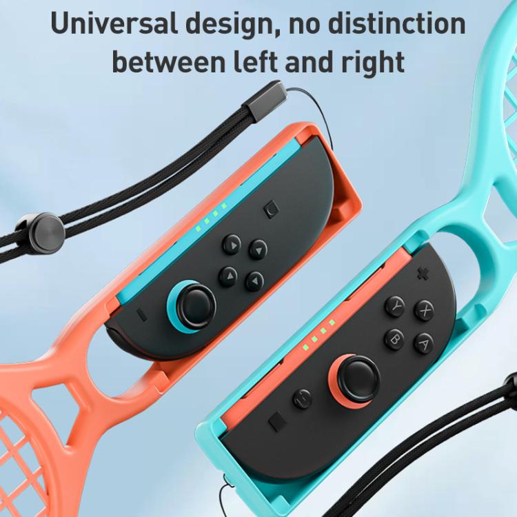 For Nintendo Switch 2 Joy-Con 1pair iPlay HBS-2839 Left and Right Handle Tennis Rackets(Orange Blue) - Gamepads by iplay | Online Shopping UK | buy2fix