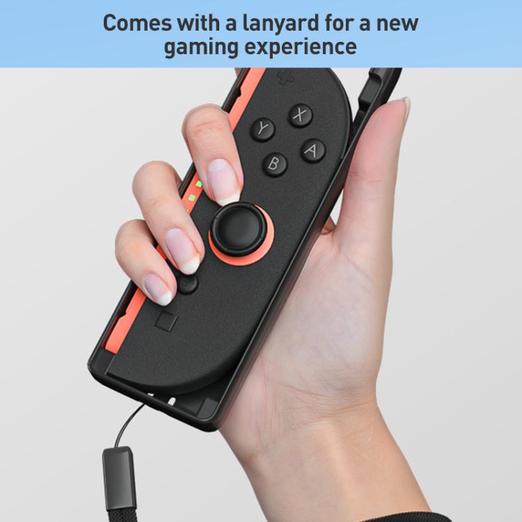 For Nintendo Switch 2 Joy-Con 1pair iPlay HBS-2839 Left and Right Handle Tennis Rackets(Orange Blue) - Gamepads by iplay | Online Shopping UK | buy2fix