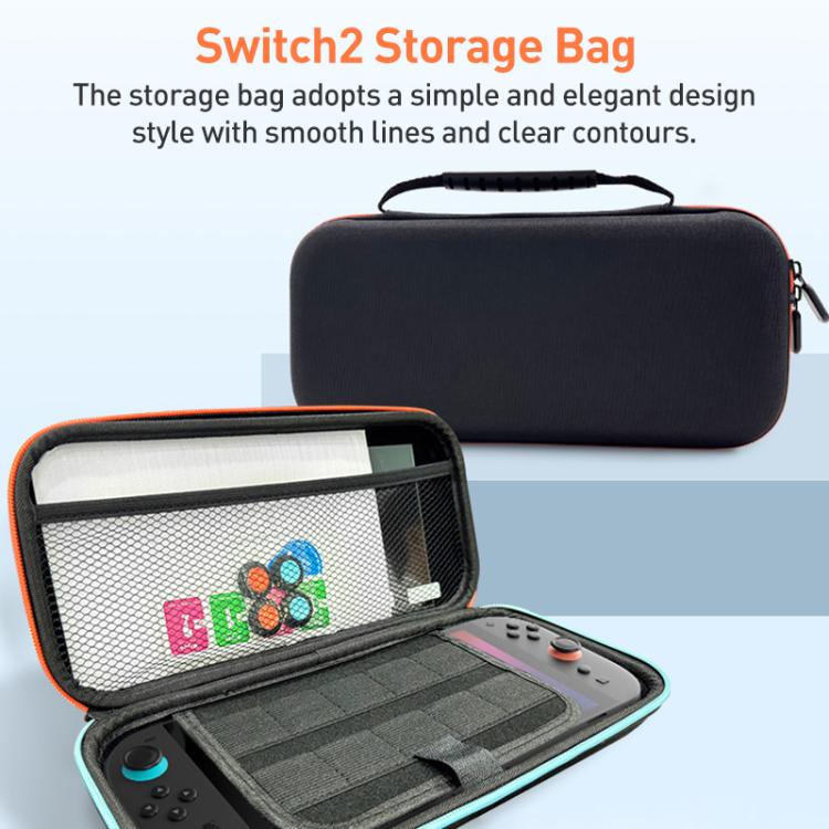 For Nintendo Switch 2 iPlay HBS-2840 Handle Protection Set Storage Bag(Black) - Bags by iplay | Online Shopping UK | buy2fix