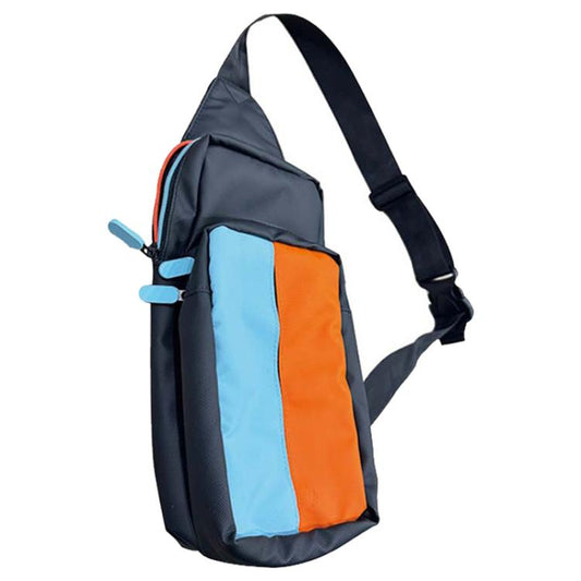 For Nintendo Switch 2 iPlay HBS-2844 Colorblock Crossbody Game Console Storage Bag(Orange Blue) - Bags by iplay | Online Shopping UK | buy2fix