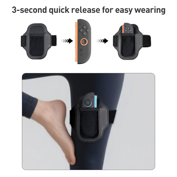 For Nintendo Switch 2 Joy-Con 2pcs iPlay HBS-2860 Handle Adjustable Sports Leg Strap(Black) - Others by iplay | Online Shopping UK | buy2fix