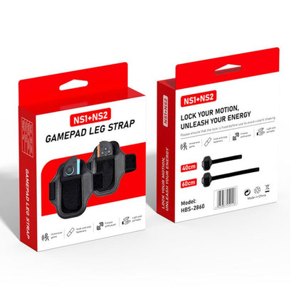 For Nintendo Switch 2 Joy-Con 2pcs iPlay HBS-2860 Handle Adjustable Sports Leg Strap(Black) - Others by iplay | Online Shopping UK | buy2fix
