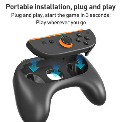 For Nintendo Switch 2 iPlay HBS-2870 4 in 1 Controller Grip Steering Wheel Combination - Gamepads by iplay | Online Shopping UK | buy2fix