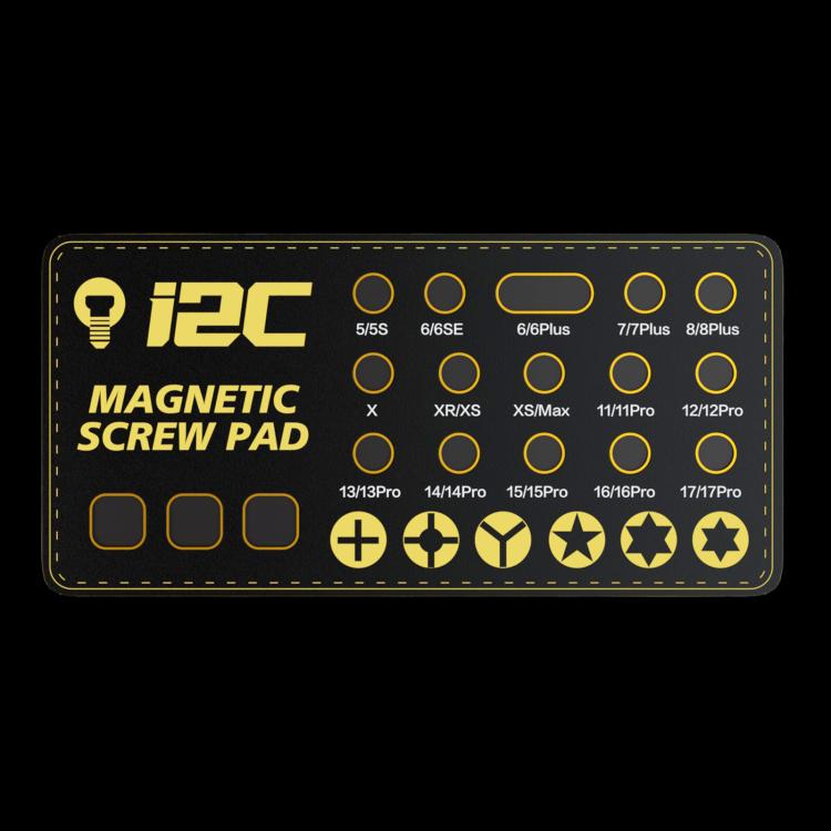 i2C SCO Full Adsorption Magnetic Screw Plate(Black) - Magnetic Screws Mat by i2C | Online Shopping UK | buy2fix