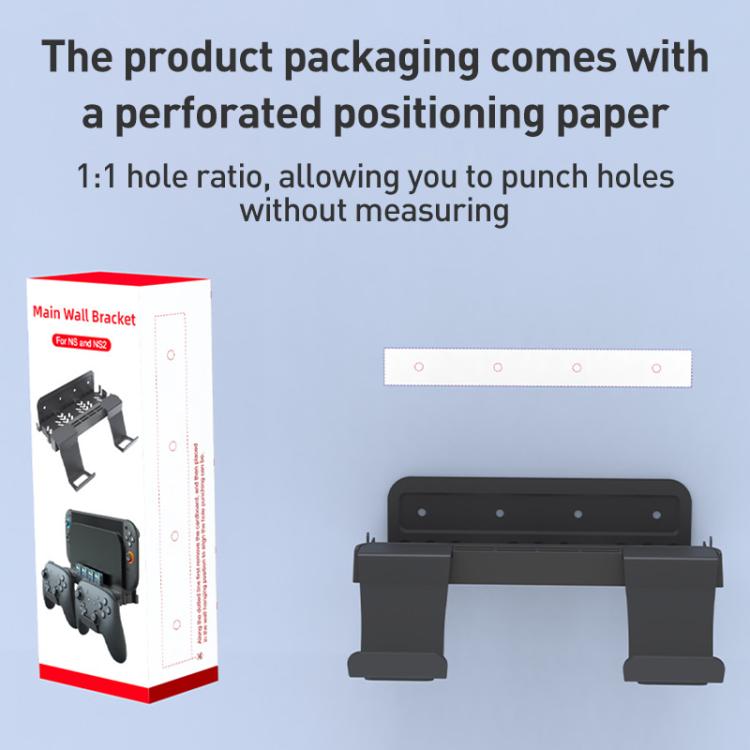 iPlay HBS-2836 Game Controller Universal Wall Storage Bracket(Black) - Holder by iplay | Online Shopping UK | buy2fix