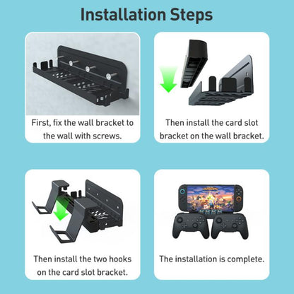 iPlay HBS-2836 Game Controller Universal Wall Storage Bracket(Black) - Holder by iplay | Online Shopping UK | buy2fix