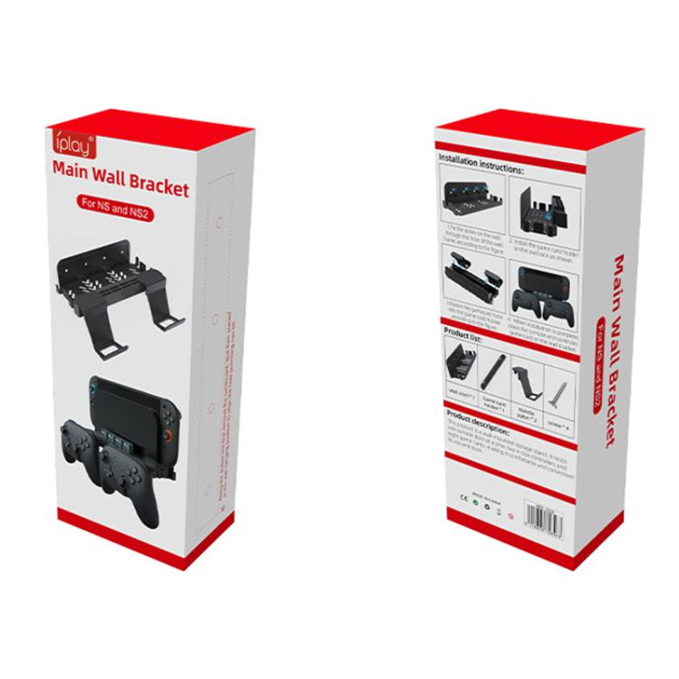 iPlay HBS-2836 Game Controller Universal Wall Storage Bracket(Black) - Holder by iplay | Online Shopping UK | buy2fix
