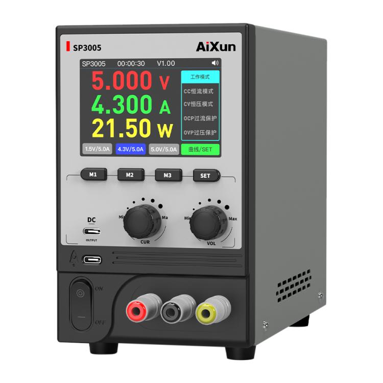 Aixun SP3005 Intelligent Interconnection CNC Programmable DC Power Supply, Plug:EU Plug - Power Supply by buy2fix | Online Shopping UK | buy2fix