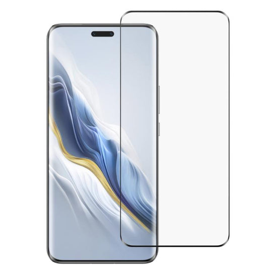 For Honor Magic6 Pro Full Glue 9H HD 3D Curved Edge Tempered Glass Film(Black)