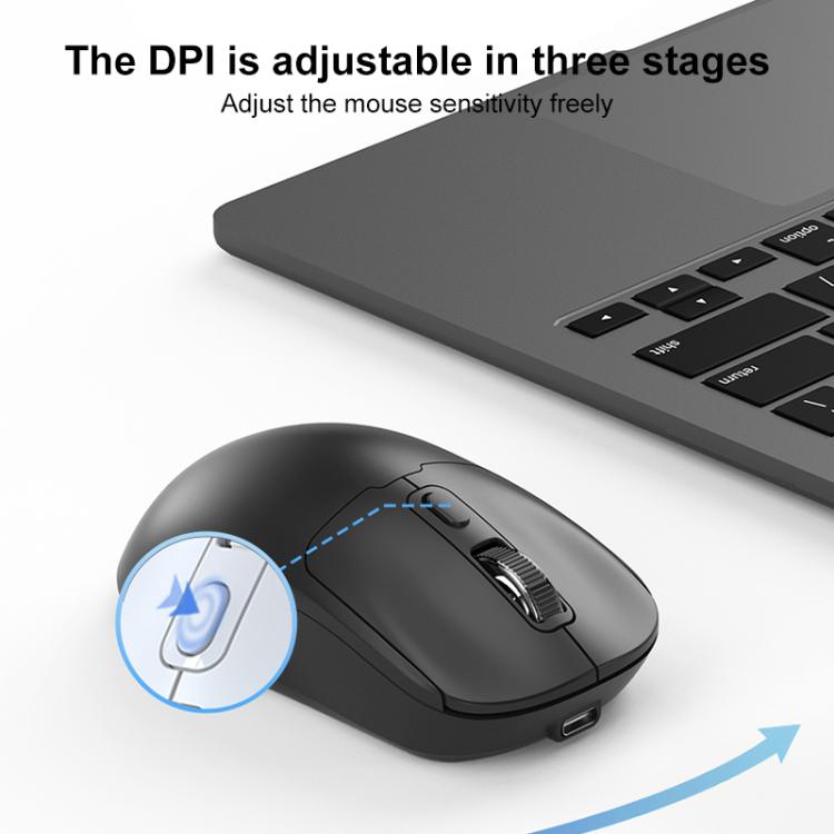 ZGA Sky Drill Dual Modes 2.4G BT5.0 Wireless Mouse(White) - Wireless Mice by ZGA | Online Shopping UK | buy2fix