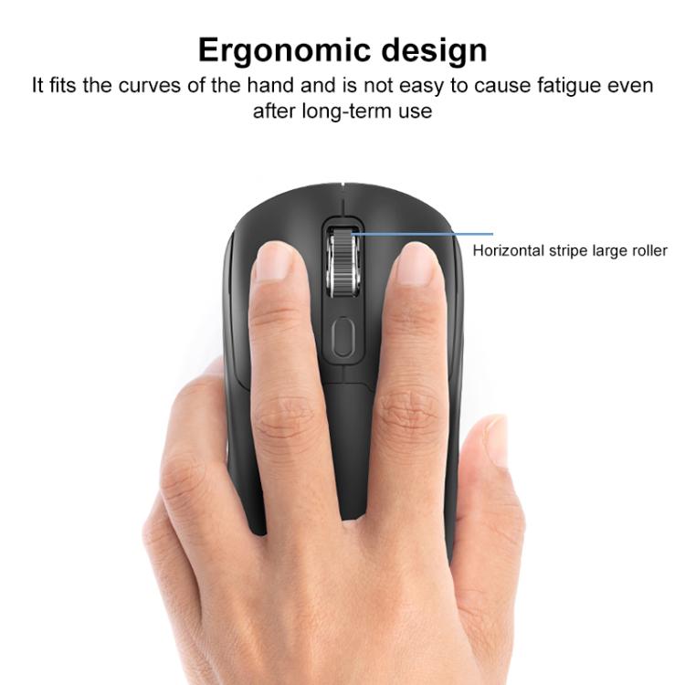 ZGA Sky Drill Dual Modes 2.4G BT5.0 Wireless Mouse(Black) - Wireless Mice by ZGA | Online Shopping UK | buy2fix