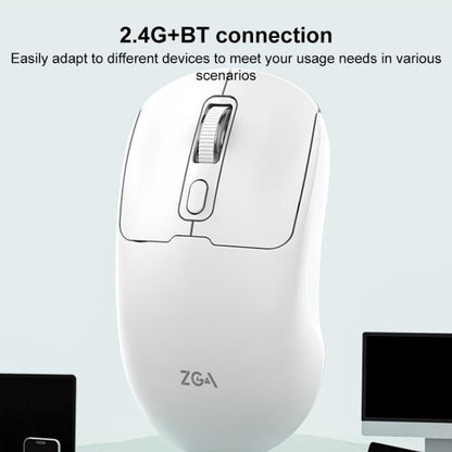 ZGA Sky Drill Dual Modes 2.4G BT5.0 Wireless Mouse(Black) - Wireless Mice by ZGA | Online Shopping UK | buy2fix