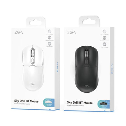 ZGA Sky Drill Dual Modes 2.4G BT5.0 Wireless Mouse(White) - Wireless Mice by ZGA | Online Shopping UK | buy2fix