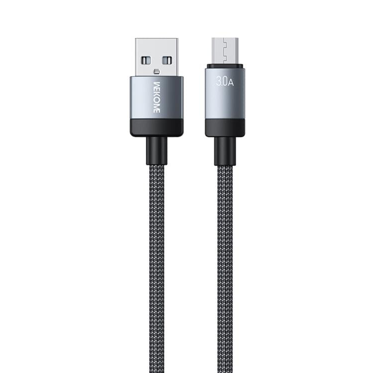 WK WDC-97 Kingkong Ruike Series Braided Charging Data Cable, USB to Micro USB Port, Length: 1m(Black) - Micro USB Cable by WK | Online Shopping UK | buy2fix