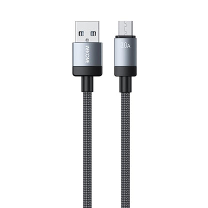 WK WDC-97 Kingkong Ruike Series Braided Charging Data Cable, USB to Micro USB Port, Length: 1m(Black) - Micro USB Cable by WK | Online Shopping UK | buy2fix