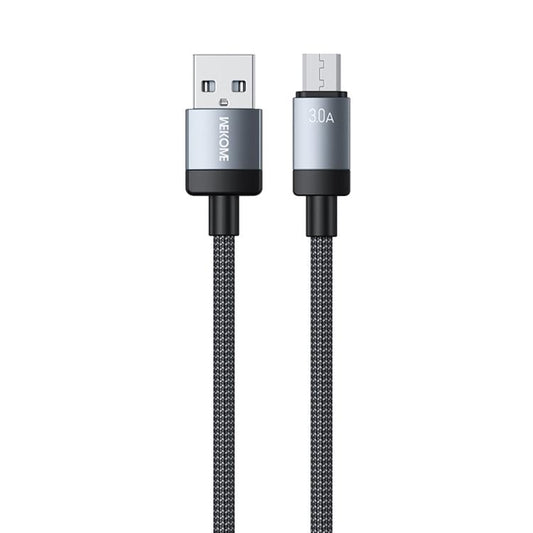 WK WDC-97 Kingkong Ruike Series Braided Charging Data Cable, USB to Micro USB Port, Length: 1m(Black) - Micro USB Cable by WK | Online Shopping UK | buy2fix