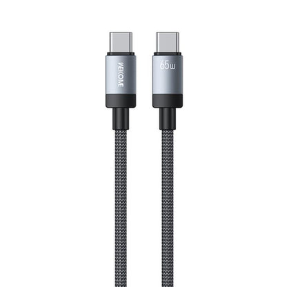 WK WDC-98 Kingkong Ruike Series 65W USB-C / Type-C to USB-C / Type-C Braided Charging Data Cable, Length: 1m(Black) - USB-C & Type-C Cable by WK | Online Shopping UK | buy2fix