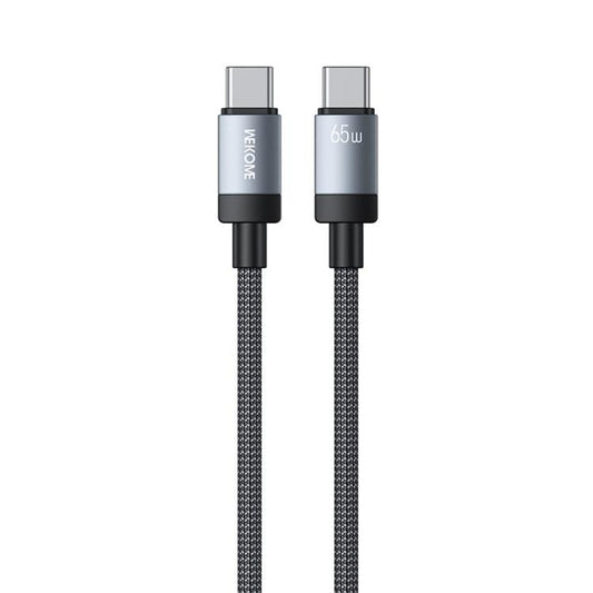 WK WDC-98 Kingkong Ruike Series 65W USB-C / Type-C to USB-C / Type-C Braided Charging Data Cable, Length: 1m(Black) - USB-C & Type-C Cable by WK | Online Shopping UK | buy2fix