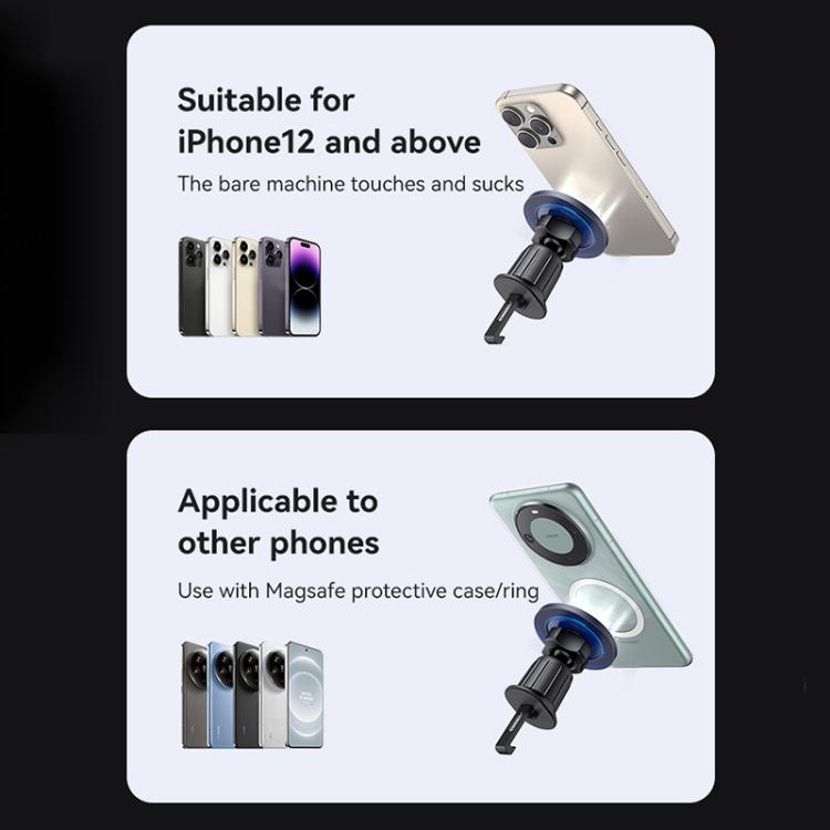 USAMS ZJ081 Magnetic Car Air Vent Phone Holder(Blue) - Universal Car Holders by USAMS | Online Shopping UK | buy2fix