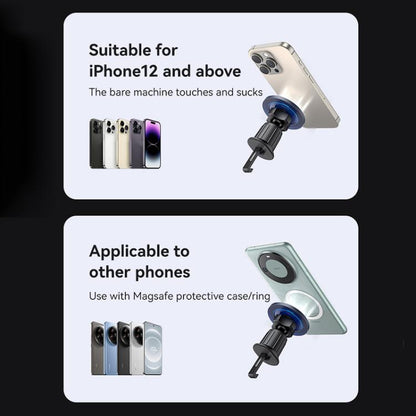 USAMS ZJ081 Magnetic Car Air Vent Phone Holder(Blue) - Universal Car Holders by USAMS | Online Shopping UK | buy2fix