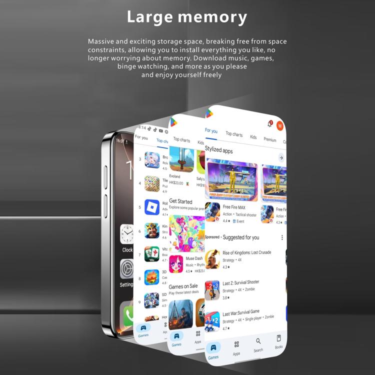 Melrose S17 Max, 4GB+64GB, 3.75 inch Android 12.0 MTK6765 Octa Core, Network: 4G, Dual SIM, Support Google Play(Black) - Other by MELROSE | Online Shopping UK | buy2fix