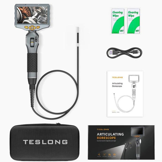 TESLONG TD500 5 Inch HD Large Screen Dual Steering Endoscope 1.55m Length, Model:3.9mm Single Lens -  by TESLONG | Online Shopping UK | buy2fix