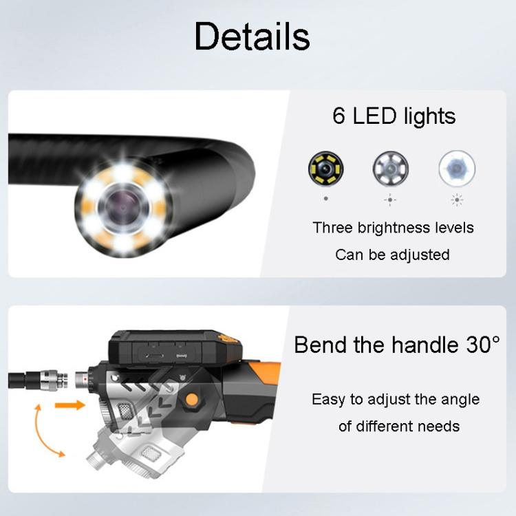 TESLONG NTS300 5 Inch Large Screen Industrial Endoscope Auto Repair Tools, Model:8mm Dual Lens / 3m - by TESLONG | Online Shopping UK | buy2fix