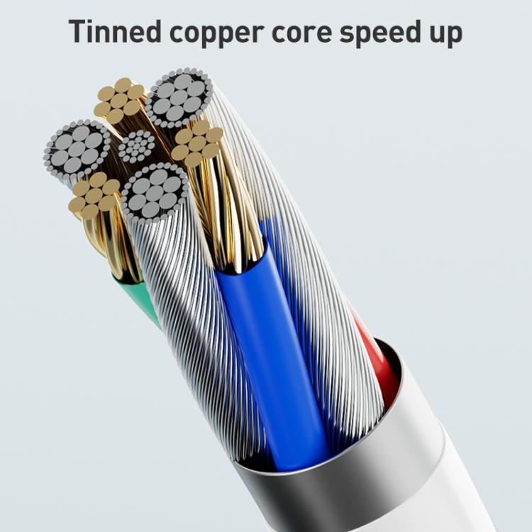 ZGA CB06 60W Type-C to Type-C Fast Charging Braided Data Cable, Length: 1m(White) - USB-C & Type-C Cable by ZGA | Online Shopping UK | buy2fix