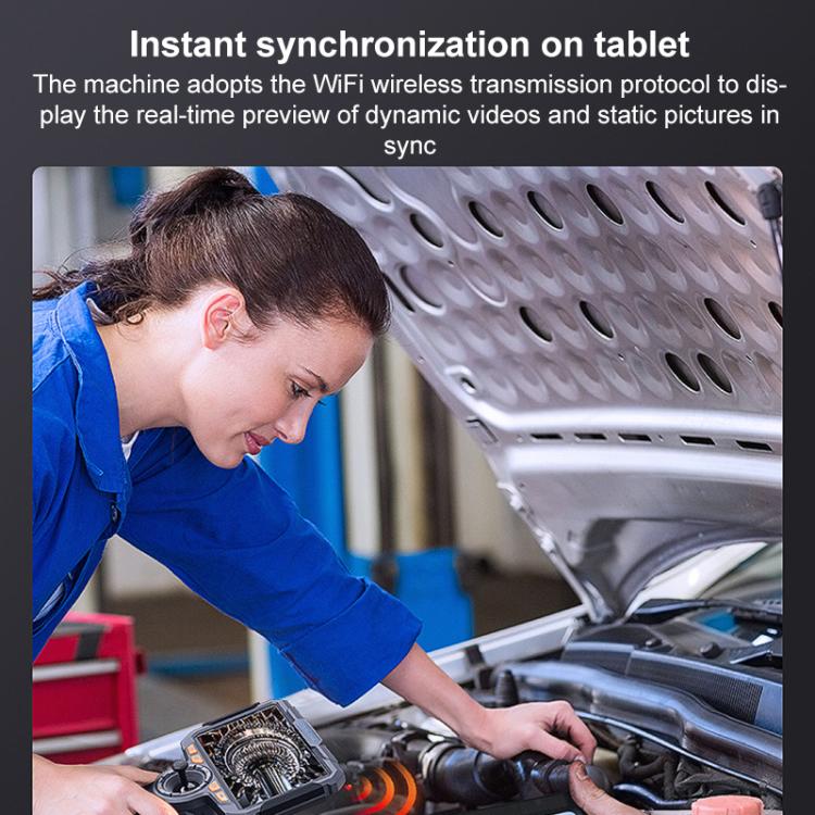 TESLONG TF600 6 Inch Screen 360 Degree Steering Industrial Endoscope 1.55m Length, Model:6.5mm Dual Lens -  by TESLONG | Online Shopping UK | buy2fix