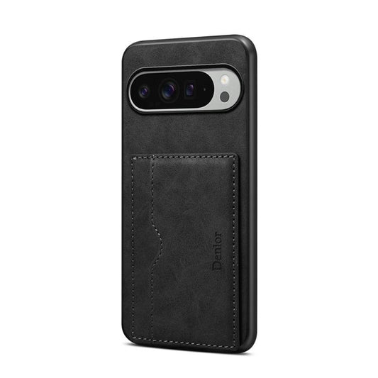 For Google Pixel 10 Pro XL Denior D08 PU Single Card Slot Holder Phone Case(Black) - Google Cases by Denior | Online Shopping UK | buy2fix