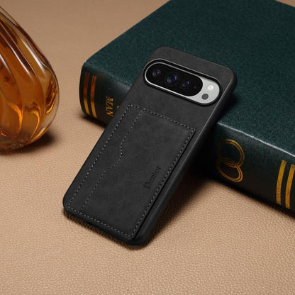 For Google Pixel 10 Pro XL Denior D08 PU Single Card Slot Holder Phone Case(Black) - Google Cases by Denior | Online Shopping UK | buy2fix