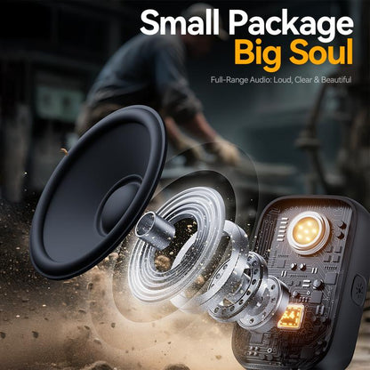 JOYROOM JR-MS03 IP67 Waterproof Portable Clip-on Magnetic Mini Bluetooth Speaker(Black Yellow) - Mini Speaker by JOYROOM | Online Shopping UK | buy2fix