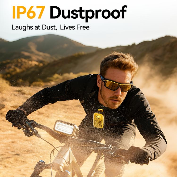 JOYROOM JR-MS03 IP67 Waterproof Portable Clip-on Magnetic Mini Bluetooth Speaker(Black Yellow) - Mini Speaker by JOYROOM | Online Shopping UK | buy2fix