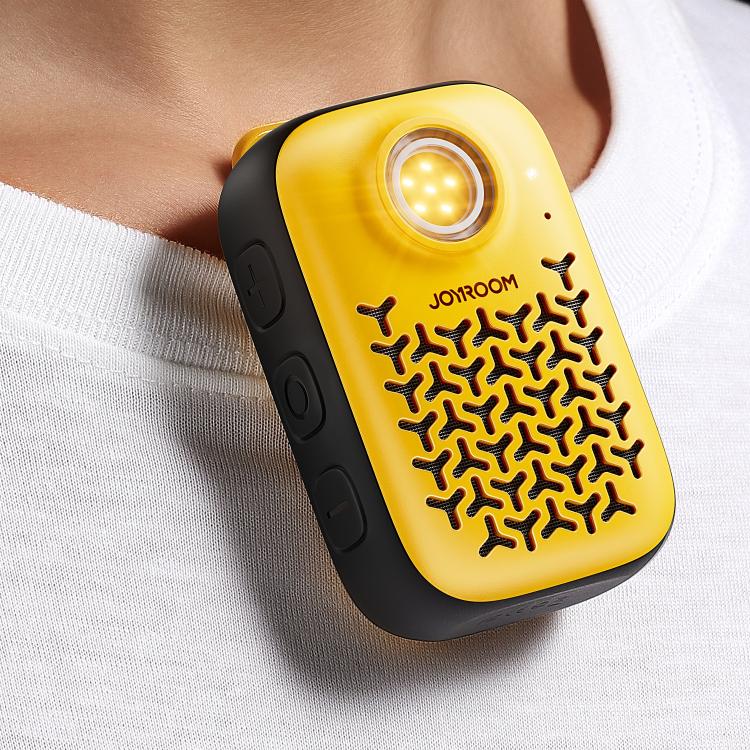 JOYROOM JR-MS03 IP67 Waterproof Portable Clip-on Magnetic Mini Bluetooth Speaker(Black Yellow) - Mini Speaker by JOYROOM | Online Shopping UK | buy2fix