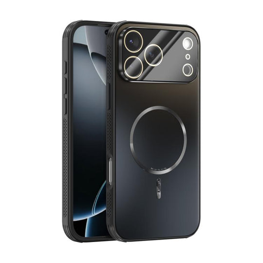 For iPhone 17 Pro Max ABEEL Heat Dissipation Frosted MagSafe Phone Case with Lens Film(Black)