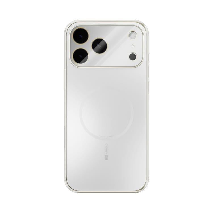 For iPhone 17 Pro Max ABEEL Heat Dissipation Frosted MagSafe Phone Case with Lens Film(White) - iPhone 17 Pro Max Cases by buy2fix | Online Shopping UK | buy2fix