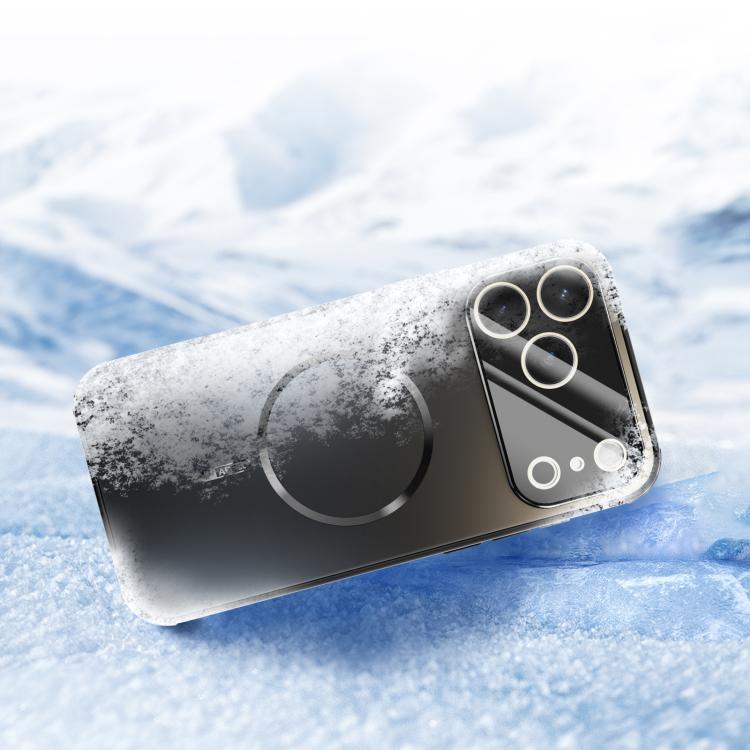 For iPhone 17 Pro ABEEL Heat Dissipation Frosted MagSafe Phone Case with Lens Film(Silver) - iPhone 17 Pro Cases by buy2fix | Online Shopping UK | buy2fix