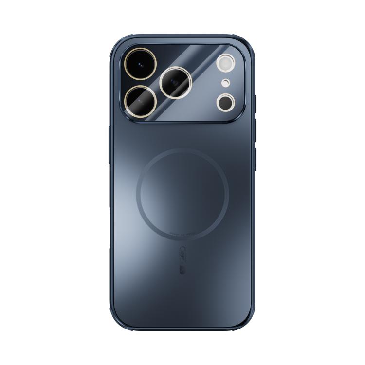 For iPhone 17 Pro ABEEL Heat Dissipation Frosted MagSafe Phone Case with Lens Film(Dark Blue) - iPhone 17 Pro Cases by buy2fix | Online Shopping UK | buy2fix