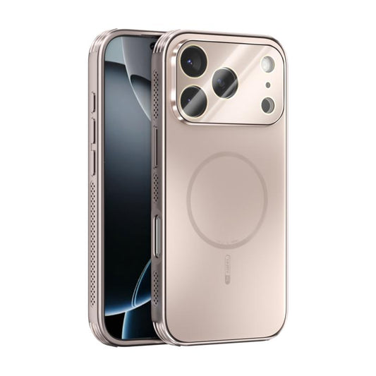 For iPhone 17 Pro ABEEL Heat Dissipation Frosted MagSafe Phone Case with Lens Film(Rose Gold) - iPhone 17 Pro Cases by buy2fix | Online Shopping UK | buy2fix