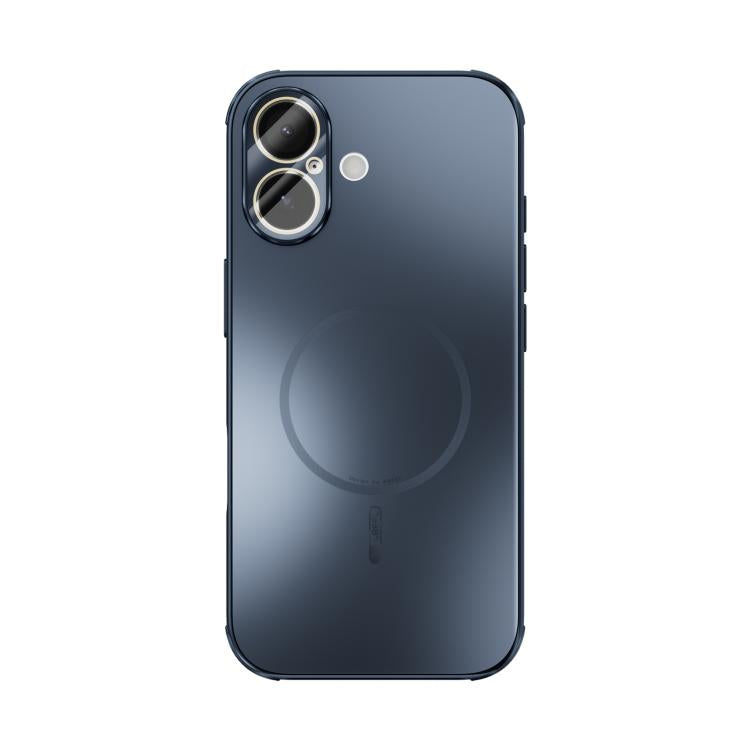 For iPhone 17 ABEEL Heat Dissipation Frosted MagSafe Phone Case with Lens Film(Dark Blue) - iPhone 17 Cases by buy2fix | Online Shopping UK | buy2fix