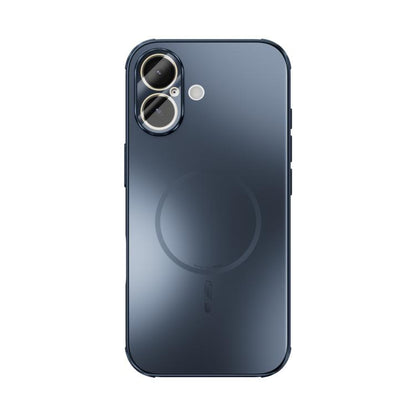 For iPhone 17 ABEEL Heat Dissipation Frosted MagSafe Phone Case with Lens Film(Dark Blue) - iPhone 17 Cases by buy2fix | Online Shopping UK | buy2fix
