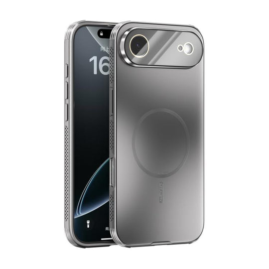 For iPhone Air ABEEL Heat Dissipation Frosted MagSafe Phone Case with Lens Film(Silver)