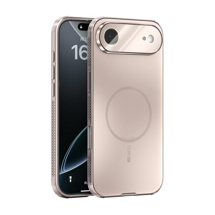 For iPhone Air ABEEL Heat Dissipation Frosted MagSafe Phone Case with Lens Film(Rose Gold) - iPhone Air Cases by buy2fix | Online Shopping UK | buy2fix